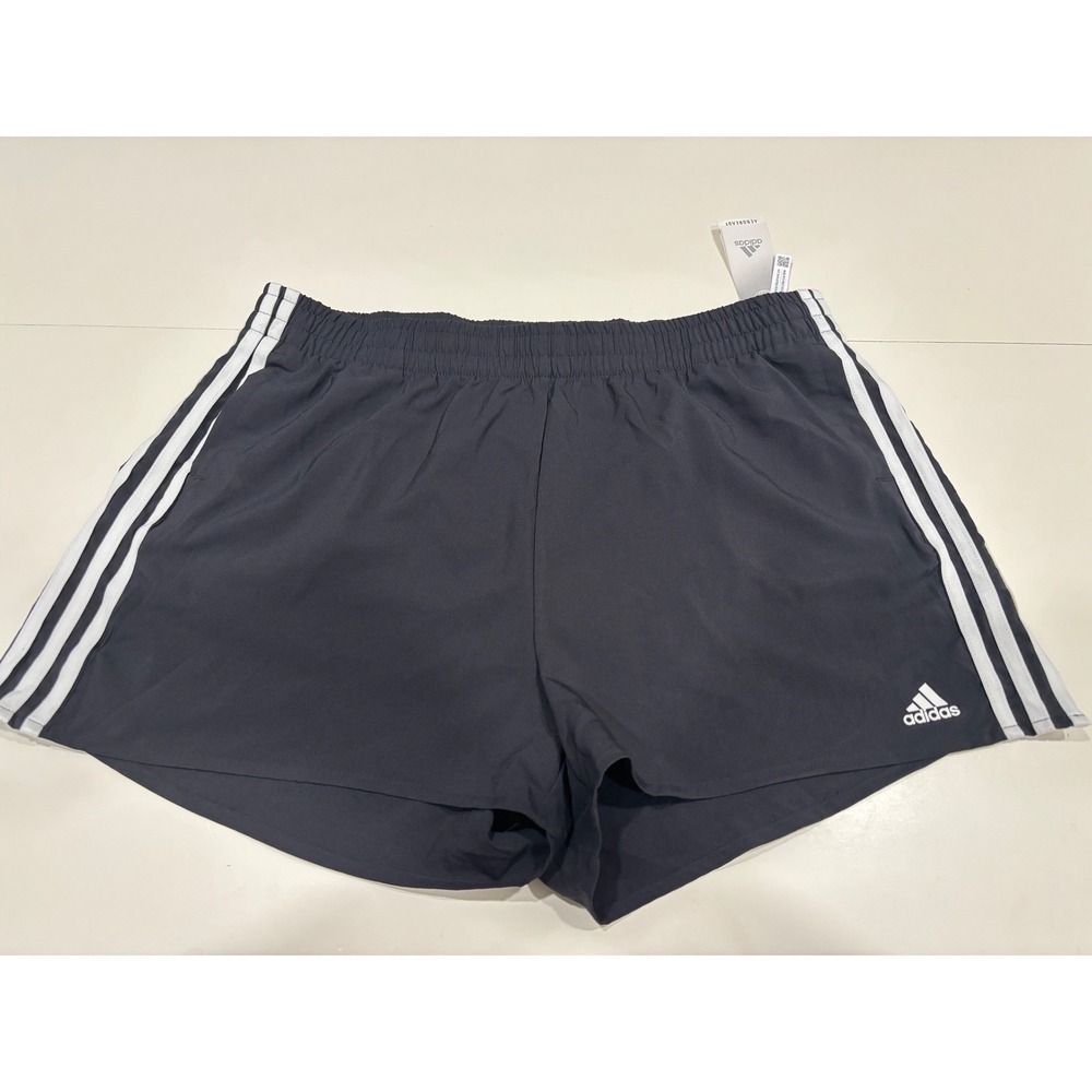 Adidas Womens 3-Stripes Woven Shorts Black White XL GL3981 D2M Running Athletic